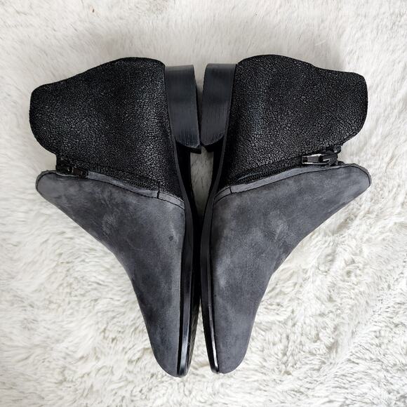 MUNRO Averee Double Zipper Ankle Boot | Grey Nubuck Suede Leather | Size 7.5 - Picture 9 of 12